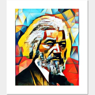 Frederick Douglass Abstract Portrait | Frederick Douglass Abstract Artwork 11 Posters and Art